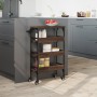 Oak brown engineered wood kitchen cart 53x20x76 cm by , Kitchen and dining carts - Ref: Foro24-842355, Price: 53,11 €, Discou...