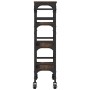 Oak brown engineered wood kitchen cart 53x20x76 cm by , Kitchen and dining carts - Ref: Foro24-842355, Price: 53,11 €, Discou...