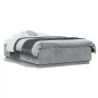 Estructura cama con luces LED madera gris hormigón 120x190 cm de , Camas y somieres - Ref: Foro24-3209656, Precio: 152,69 €, ...