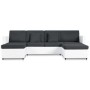 Abnehmbares 4-Sitzer-Schlafsofa aus weißem Kunstleder von vidaXL, Sofas - Ref: Foro24-287215, Preis: 1,00 €, Rabatt: %