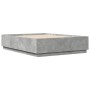 Estructura de cama madera de ingeniería gris hormigón 140x200cm de , Camas y somieres - Ref: Foro24-3209705, Precio: 145,71 €...