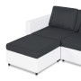 Abnehmbares 4-Sitzer-Schlafsofa aus weißem Kunstleder von vidaXL, Sofas - Ref: Foro24-287215, Preis: 1,00 €, Rabatt: %