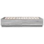 Estructura de cama madera de ingeniería gris Sonoma 140x200 cm de , Camas y somieres - Ref: Foro24-3209707, Precio: 148,66 €,...