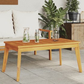 Garden dining table solid acacia wood 100x55x45 cm by , Garden tables - Ref: Foro24-366383, Price: 82,99 €, Discount: %