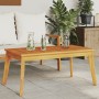 Garden dining table solid acacia wood 100x55x45 cm by , Garden tables - Ref: Foro24-366383, Price: 82,70 €, Discount: %