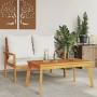 Garden dining table solid acacia wood 100x55x45 cm by , Garden tables - Ref: Foro24-366383, Price: 82,70 €, Discount: %