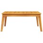 Garden dining table solid acacia wood 100x55x45 cm by , Garden tables - Ref: Foro24-366383, Price: 82,70 €, Discount: %