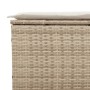 3-Sitzer-Gartensofa mit beigen synthetischen Rattankissen von , Outdoor-Sofas - Ref: Foro24-365831, Preis: 281,99 €, Rabatt: %