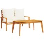 Garden furniture set with solid acacia wood cushions by , Garden sets - Ref: Foro24-366381, Price: 243,50 €, Discount: %