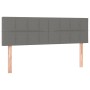 Cama box spring con colchón tela gris oscuro 140x200 cm de vidaXL, Camas y somieres - Ref: Foro24-3130274, Precio: 433,88 €, ...