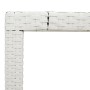 Garden table glass surface white PE rattan 150x90x75cm by , Garden tables - Ref: Foro24-368126, Price: 139,00 €, Discount: %