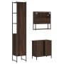 Set de muebles baño 3 pzas madera contrachapada roble marrón de , Muebles de baño - Ref: Foro24-3214684, Precio: 175,79 €, De...