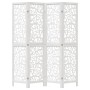 White Paulownia solid wood 4-panel dividing screen by , Room dividers - Ref: Foro24-358738, Price: 102,99 €, Discount: %