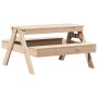 Children's picnic table solid pine wood 88x97x52 cm by , Garden tables - Ref: Foro24-832596, Price: 67,61 €, Discount: %