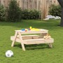 Children's picnic table solid pine wood 88x97x52 cm by , Garden tables - Ref: Foro24-832596, Price: 67,61 €, Discount: %