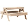 Children's picnic table solid pine wood 88x97x52 cm by , Garden tables - Ref: Foro24-832596, Price: 67,61 €, Discount: %