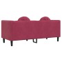 2-seater sofa with red velvet cushions by , Sofas - Ref: Foro24-372636, Price: 272,53 €, Discount: %