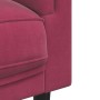 2-seater sofa with red velvet cushions by , Sofas - Ref: Foro24-372636, Price: 272,53 €, Discount: %