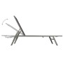 Sun loungers with tables 2 units steel and black textilene by vidaXL, Loungers - Ref: Foro24-48012, Price: 189,44 €, Discount: %