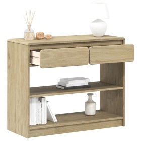 Mesa consola SAUDA madera maciza de pino roble 89,5x36,5x73 cm de , Mesas consola - Ref: Foro24-377599, Precio: 111,99 €, Des...