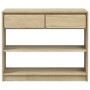 SAUDA console table solid oak pine wood 89.5x36.5x73 cm by , console tables - Ref: Foro24-377599, Price: 111,04 €, Discount: %