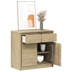 Aparador SAUDA madera maciza pino roble 80x43x75,5 cm de , Aparadores - Ref: Foro24-377600, Precio: 131,99 €, Descuento: %