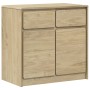 Aparador SAUDA madera maciza pino roble 80x43x75,5 cm de , Aparadores - Ref: Foro24-377600, Precio: 131,89 €, Descuento: %