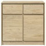 Aparador SAUDA madera maciza pino roble 80x43x75,5 cm de , Aparadores - Ref: Foro24-377600, Precio: 131,89 €, Descuento: %