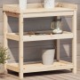 Mesa de plantación con estantes madera pino 82,5x45x86,5 cm de , Soportes para macetas - Ref: Foro24-832432, Precio: 74,81 €,...