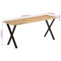 Bench with natural edge in solid mango wood 105 cm by , Banks - Ref: Foro24-372759, Price: 95,97 €, Discount: %