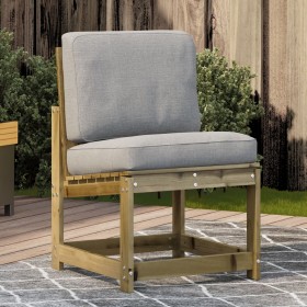 Silla de jardín madera de pino impregnada 50,5x55x77 cm de , Sofás modulares de exterior - Ref: Foro24-832619, Precio: 48,18 ...