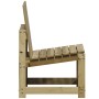 Impregnated pine wood garden chair 50.5x55x77 cm by , Modular outdoor sofas - Ref: Foro24-832619, Price: 48,18 €, Discount: %