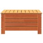 Garden stool with cushion solid wax brown pine wood by , Outdoor sofas - Ref: Foro24-844928, Price: 85,99 €, Discount: %