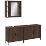 Set de muebles de baño 3 pzas madera contrachapada roble marrón de , Muebles de baño - Ref: Foro24-3214734, Precio: 197,61 €,...