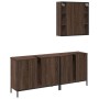 Set de muebles de baño 3 pzas madera contrachapada roble marrón de , Muebles de baño - Ref: Foro24-3214734, Precio: 197,61 €,...