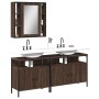 Set de muebles de baño 3 pzas madera contrachapada roble marrón de , Muebles de baño - Ref: Foro24-3214729, Precio: 178,44 €,...