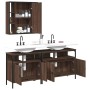 Set de muebles de baño 3 pzas madera contrachapada roble marrón de , Muebles de baño - Ref: Foro24-3214729, Precio: 178,44 €,...