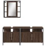 Set de muebles de baño 3 pzas madera contrachapada roble marrón de , Muebles de baño - Ref: Foro24-3214729, Precio: 178,44 €,...