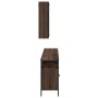 Set de muebles de baño 3 pzas madera contrachapada roble marrón de , Muebles de baño - Ref: Foro24-3214729, Precio: 178,44 €,...