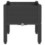 Planter with legs PP black 40x40x42 cm by , Pots and planters - Ref: Foro24-367888, Price: 31,67 €, Discount: %