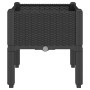 Planter with legs PP black 40x40x42 cm by , Pots and planters - Ref: Foro24-367888, Price: 31,67 €, Discount: %