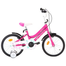 Bicicleta para niños 16 pulgadas negro y rosa de vidaXL, Bicicletas - Ref: Foro24-92181, Precio: 182,69 €, Descuento: %