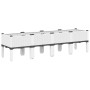 White PP planter with legs 160x40x42 cm by , Pots and planters - Ref: Foro24-367904, Price: 76,18 €, Discount: %