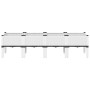 White PP planter with legs 160x40x42 cm by , Pots and planters - Ref: Foro24-367904, Price: 76,18 €, Discount: %