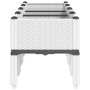 White PP planter with legs 160x40x42 cm by , Pots and planters - Ref: Foro24-367904, Price: 76,18 €, Discount: %