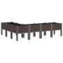 Planter with brown PP legs 160x120x42 cm by , Pots and planters - Ref: Foro24-367910, Price: 121,25 €, Discount: %