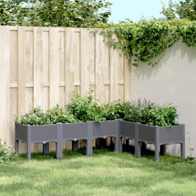 Planter with gray PP legs 160x120x42 cm by , Pots and planters - Ref: Foro24-367906, Price: 121,25 €, Discount: %