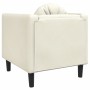 Sillón con cojín terciopelo color crema de , Sofás - Ref: Foro24-372629, Precio: 189,62 €, Descuento: %