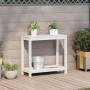 Planting table with white pine wood shelf 82.5x35x75 cm by , Pot stands - Ref: Foro24-832388, Price: 71,21 €, Discount: %