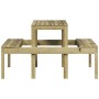 Impregnated pine wood picnic table 110x134x75 cm by , Garden tables - Ref: Foro24-832561, Price: 99,95 €, Discount: %